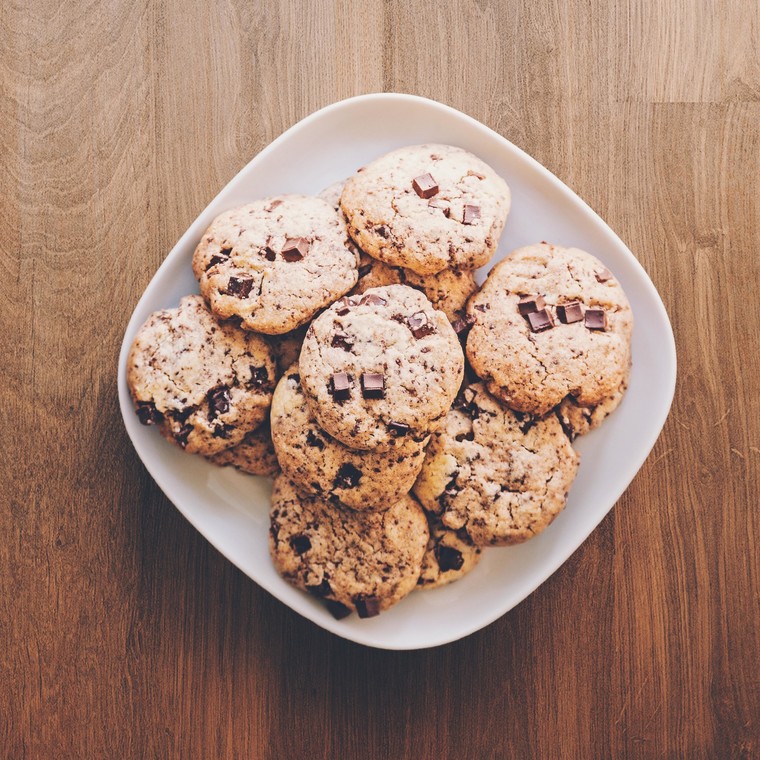 Cookies με βρώμη και κομμάτια σοκολάτας