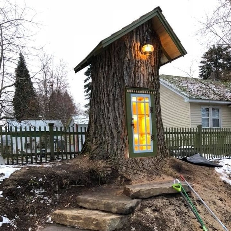 Η πιο μικρή βιβλιοθήκη βρίσκεται στον κορμό ενός δέντρου