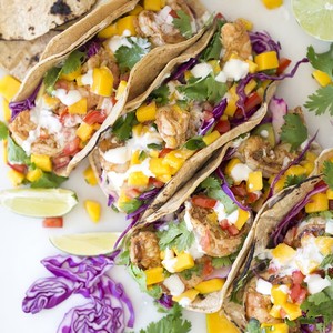 Υπέροχα tacos με λαχανικά και γαρίδες