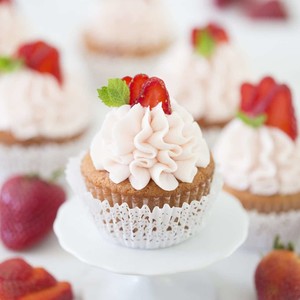 Cupcakes φράουλας